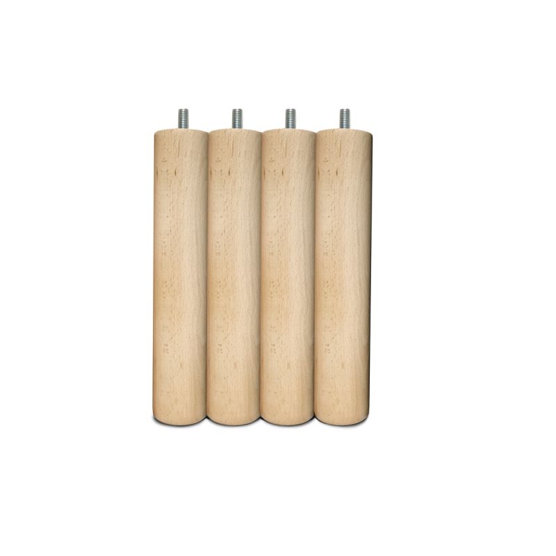 Pata roscada madera redonda para Base Tapizada Pata roscada madera redonda para Base Tapizada