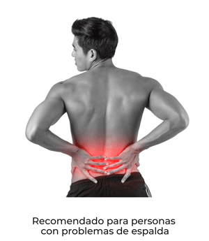 Recomendado para personas con problemas de espalda